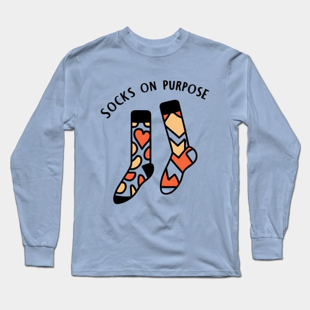 Socks on purpose Long Sleeve T-Shirt by NomiCrafts